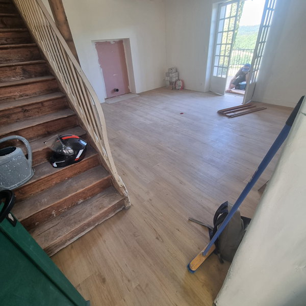 Pose de parquet