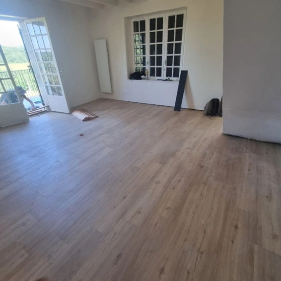 Pose de parquet